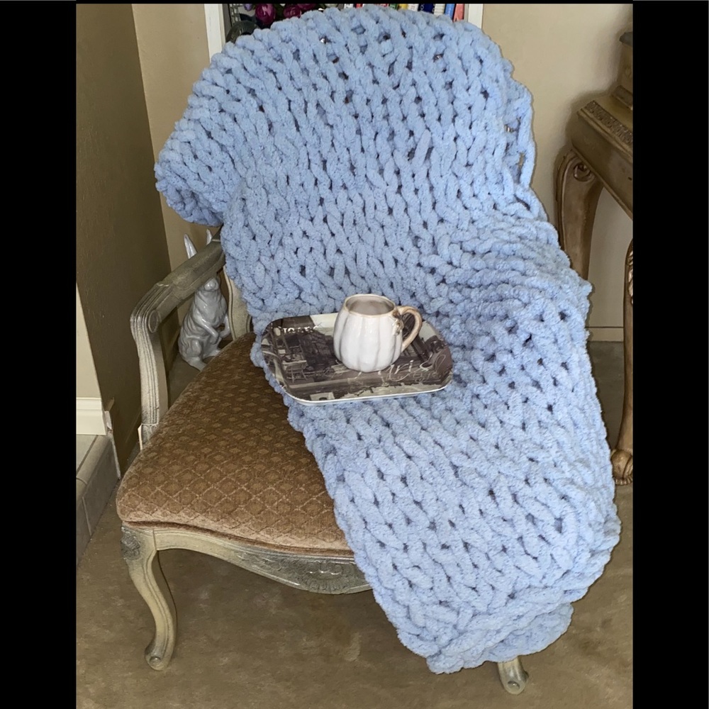 Custom Order Chunky Spa Chenille Blanket Throw - Picture 3 of 5